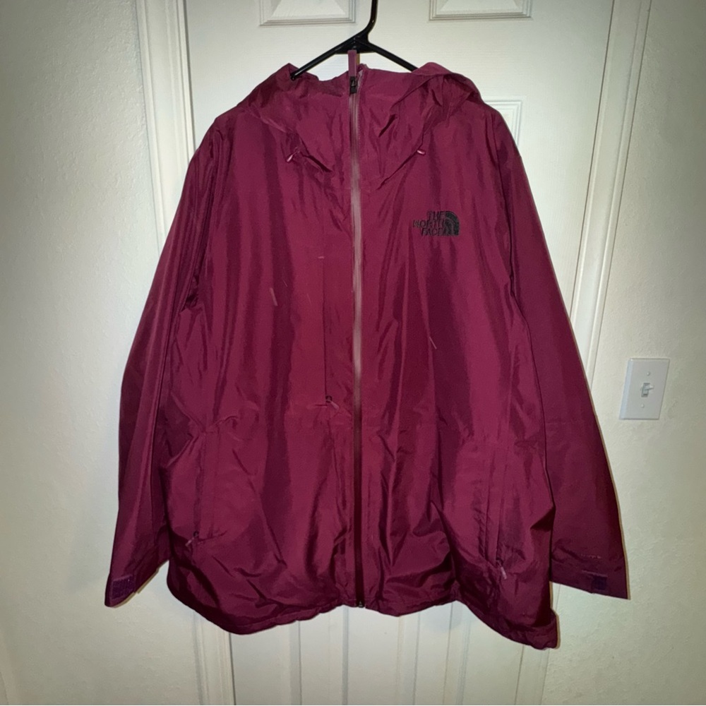 The North Face Burgundy Shell Jacket
